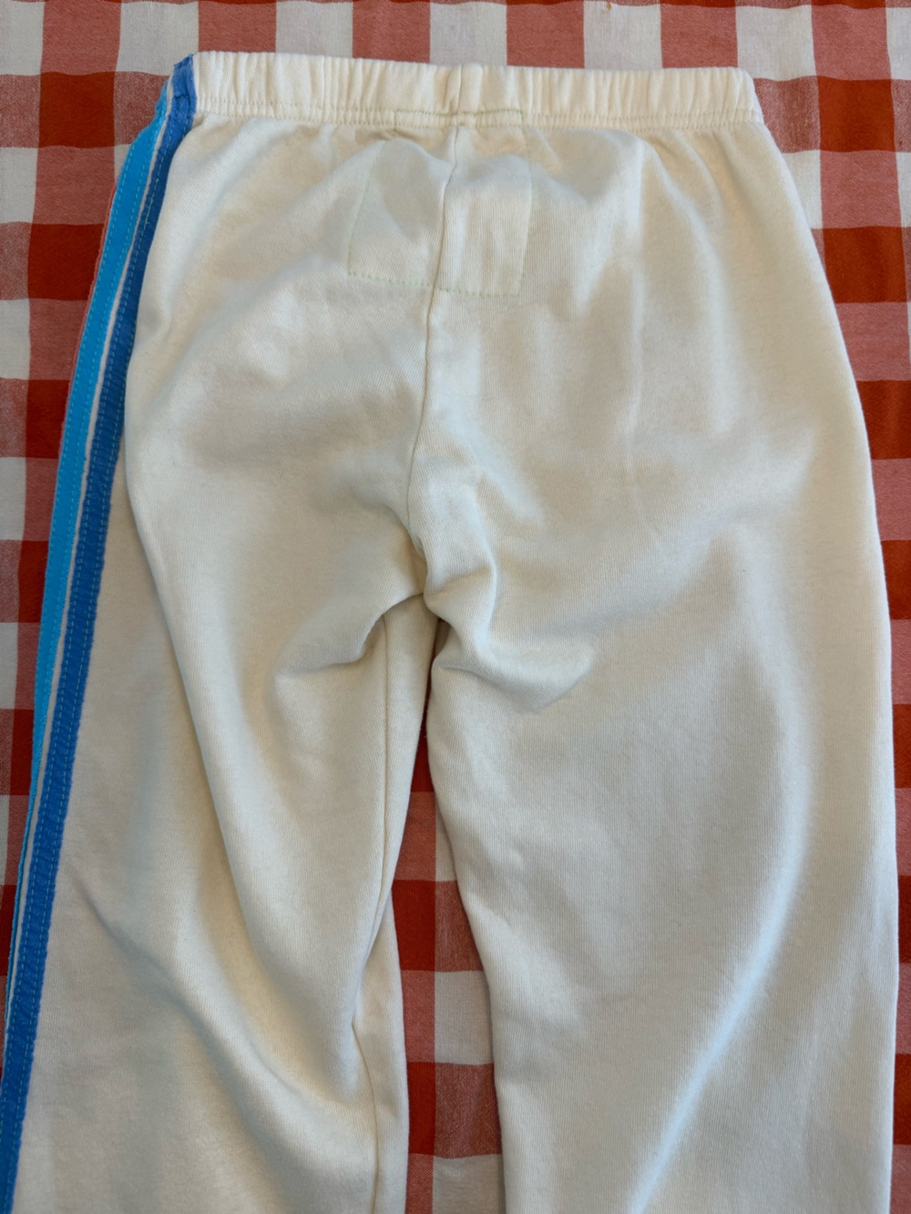 Aviator Nation Cream & Rainbow Stripe Sweatpants Size Small EUC - Picture 6 of 6